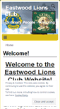 Mobile Screenshot of eastwoodlions.org.uk